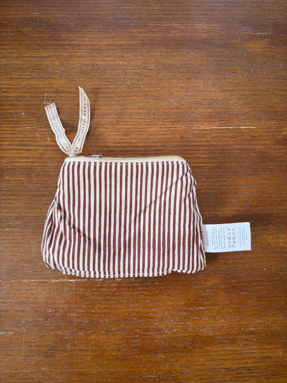 new Sézane x Antoinette Poisson makeup pouch red bird print limited edition - Picture 4 of 6